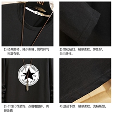 TX3008-P25加绒款-P35纯长袖t恤男大码圆领打底衫体恤砖墙，男装T恤，电商A040A