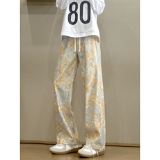B221美式ins个性花色休闲灯芯绒长裤直筒裤LK25569-特P30控68.88，男装休闲裤，电商B221