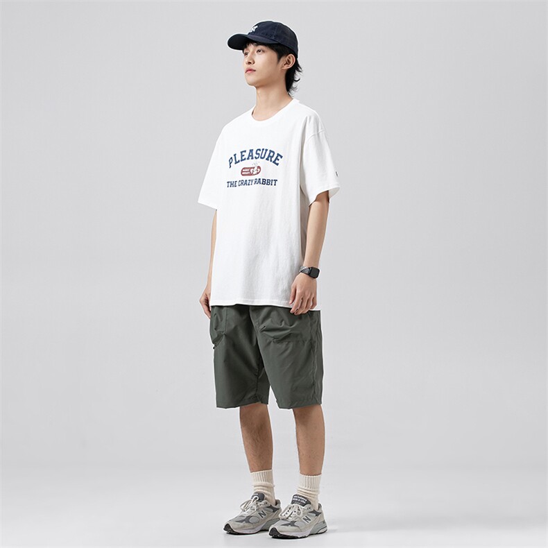 外27-2GANYOU240g字母印花T恤TX31-P40,男装T恤,新杭派外27-2
