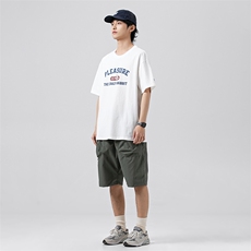 外27-2GANYOU240g字母印花T恤TX31-P40，男装T恤，新杭派外27-2