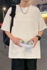 ！2025夏季新款情侣星空钢印麂皮绒短袖T恤潮TL341特P28控48，男装T恤，电商B220