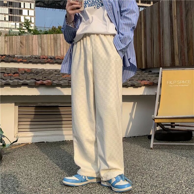 百搭男时尚潮牌九分裤宽松型春季休闲裤B403P36图片