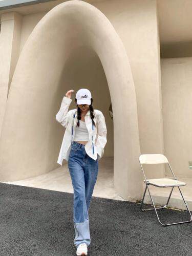 彩绳衬衣简约不简单，女装，Queena PHoebe