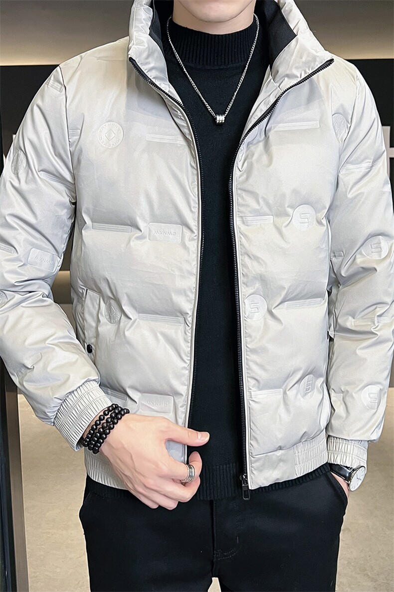 AK66692钱塘2020-3冬季厚款时尚休闲简约中年男士羽绒服P140,男装羽绒服,钱塘207-3