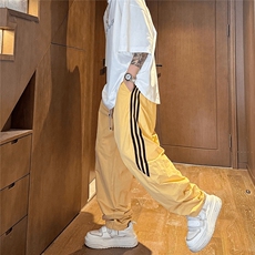 抖音--到位二狗---侧边条纹弯刀裤户外机能工装kz009-TP65，男装休闲裤，电商A089-1