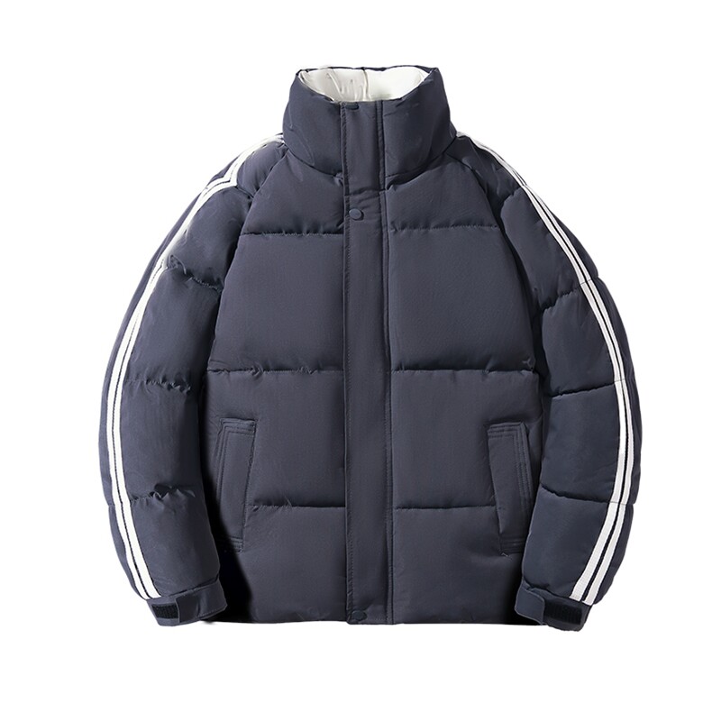 新款青少年男休闲宽松立领棉衣面包服棉袄港风男装MY333P65图片