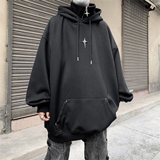 男女款纯色纯棉休闲连帽卫衣长袖时尚百搭MY0766-P50，男装卫衣，星座308B-2