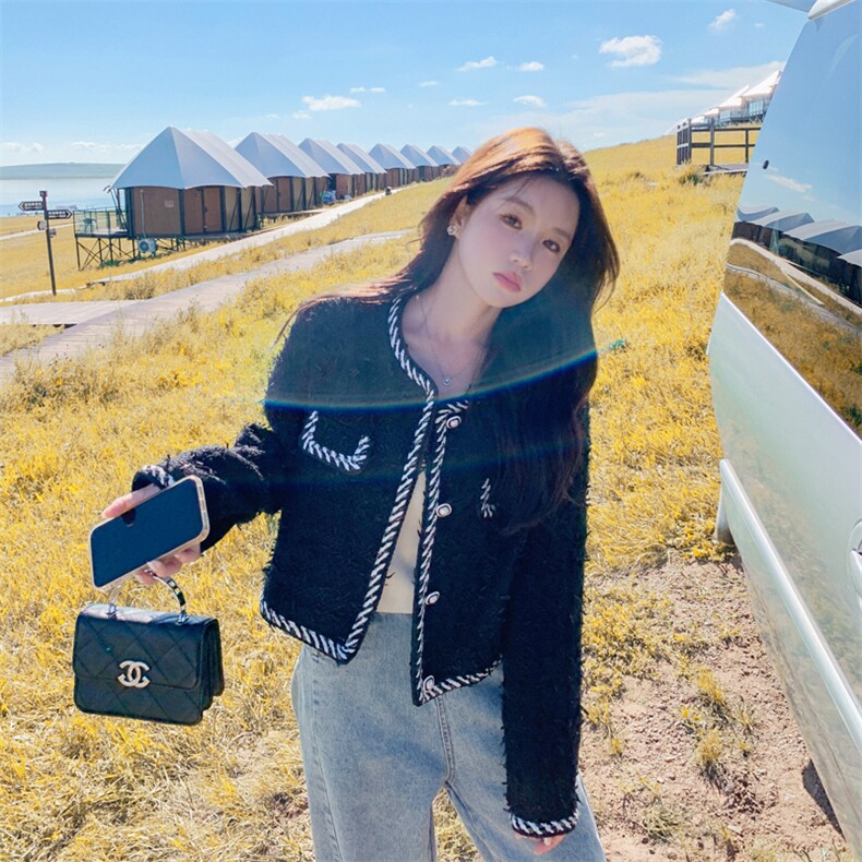 182-8513-P185-K268-设计感小香风短外套，女装短外套，帛香坊