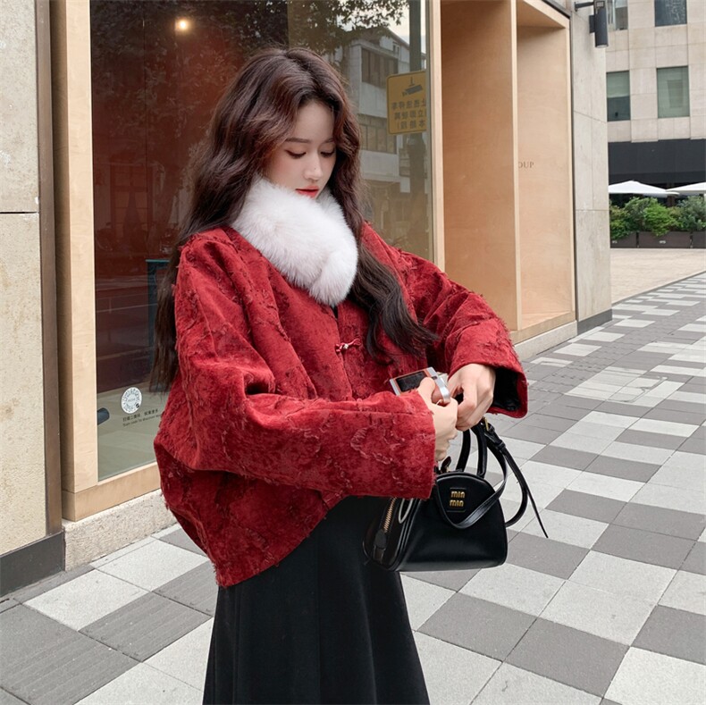 出货了送磁吸围脖新年款新中式羽绒服90绒2C151-W52-P285-K418,女装羽绒服,2C151