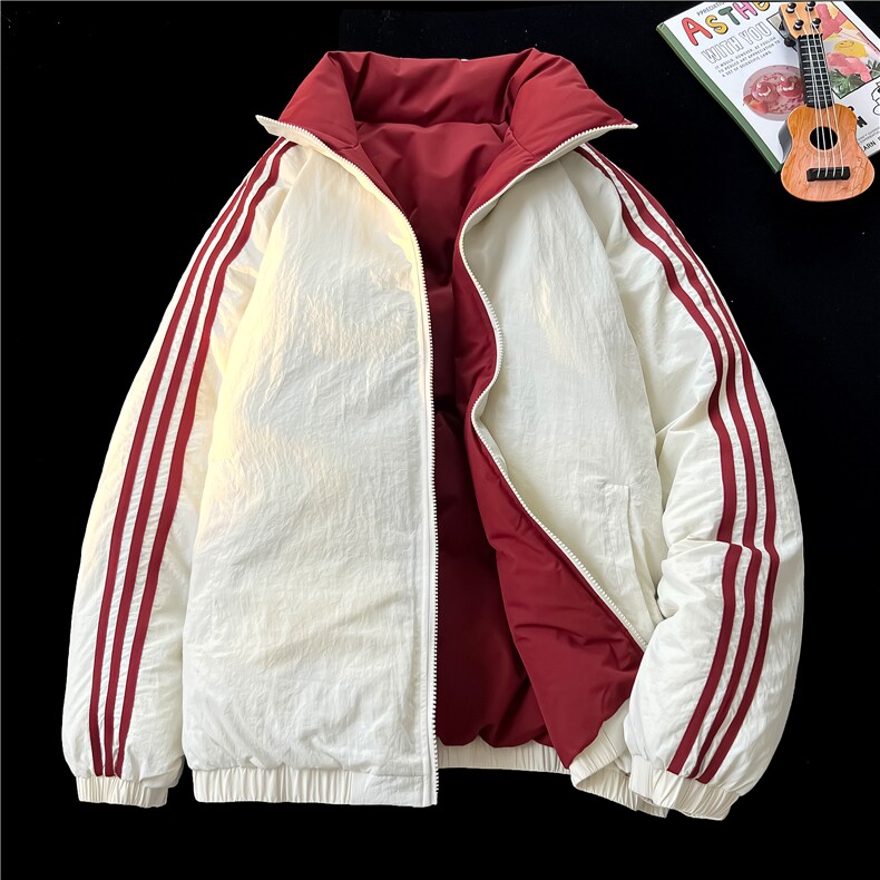 A440-MY9899特批75三条杠两面穿棉服,男装棉衣,电商A440