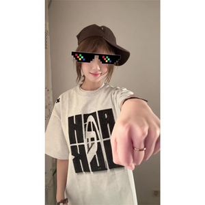 H0573-P35刺绣夏季新款韩版宽松短袖t恤女图片