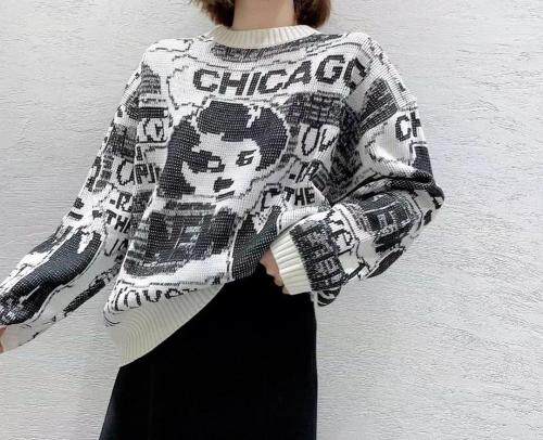 现货个性提花毛衣，女装针织衫/毛衣，诱惑·时尚