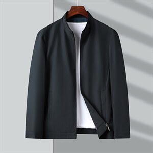 中年外套男秋新款立领夹克休闲上衣百搭潮流时尚茄克HPN9116-P155，男装夹克，电商B212（原钱塘6029）