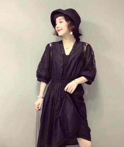 天丝蕾丝裙，女装，媞默