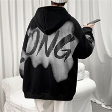 7XL-M2023春季新款港风长袖连帽卫衣外套男加肥加大码上衣控价88，男装卫衣，钱塘717(原712)