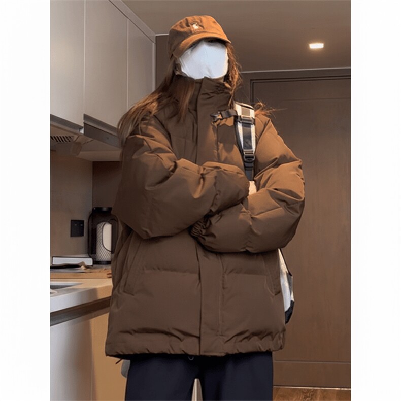现货高品质美式高街冬季重磅三防加厚羽绒棉衣厚外套面包棉服图片