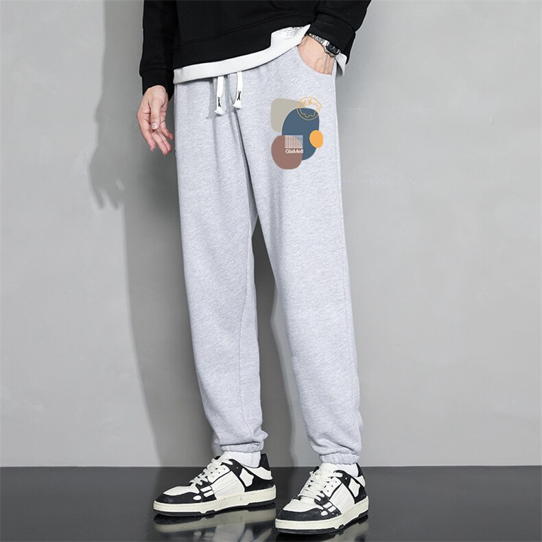 休闲裤男22秋冬新款舒适百搭运动裤潮牌修身工装裤学生卫裤Z909，男装休闲裤，星座815-2