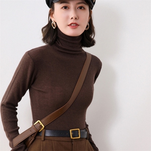 秋冬季新款纯色毛衣女长袖宽松显瘦百搭针织毛衣上衣图片