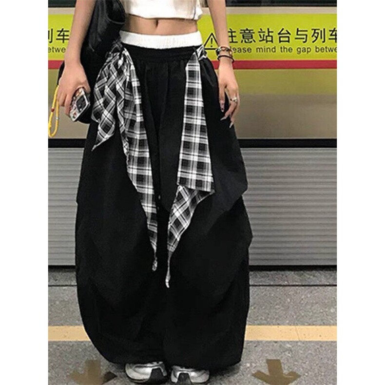 可拆格子塔丝隆阔腿休闲裤ZK0401-特批46,男装休闲裤,星座313A(原308A-2)