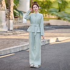 2026春季港风新款淑女气质收腰御姐炸街两件套套装，女装套装/套裙，伊仟回