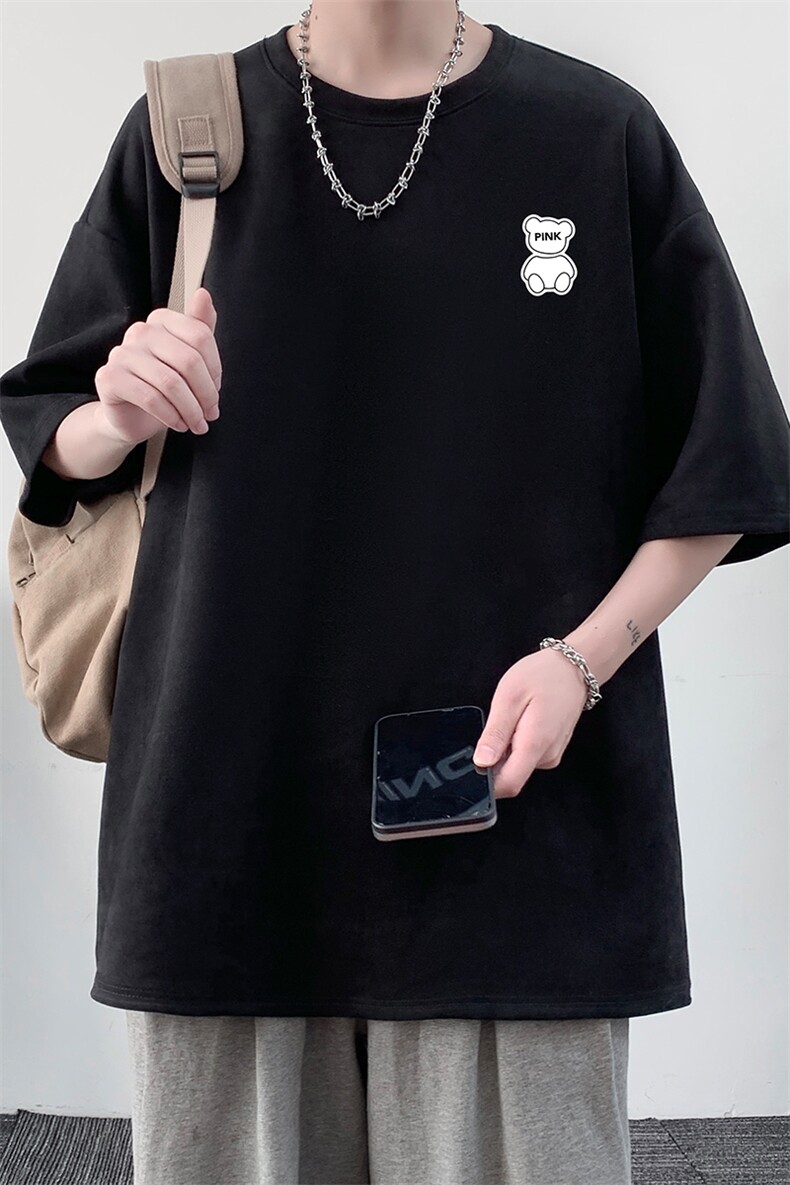 麂皮绒短袖t恤男大码半袖男JD82292-P25,男装T恤,电商A040
