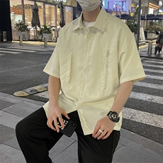 2024新款男士短袖春季潮外套衬衫S2239P38，男装衬衫，星座1116-2