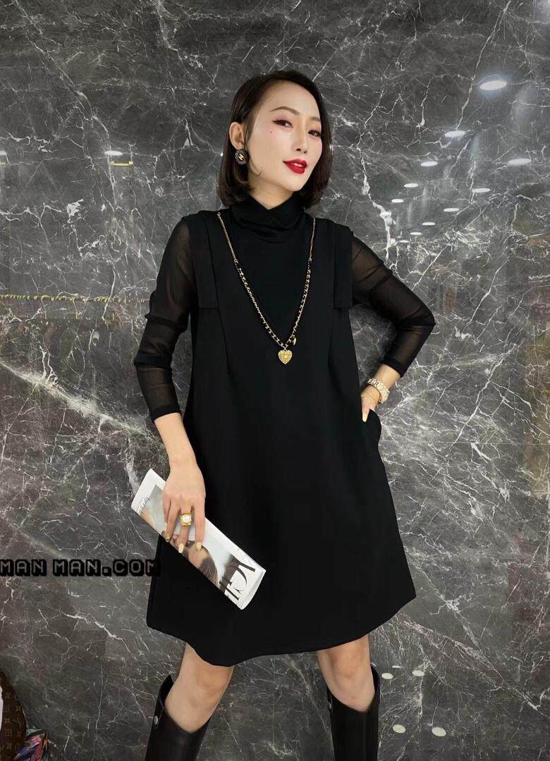 秋冬欧版时尚休闲连衣裙，女装连衣裙，紫锦百艳