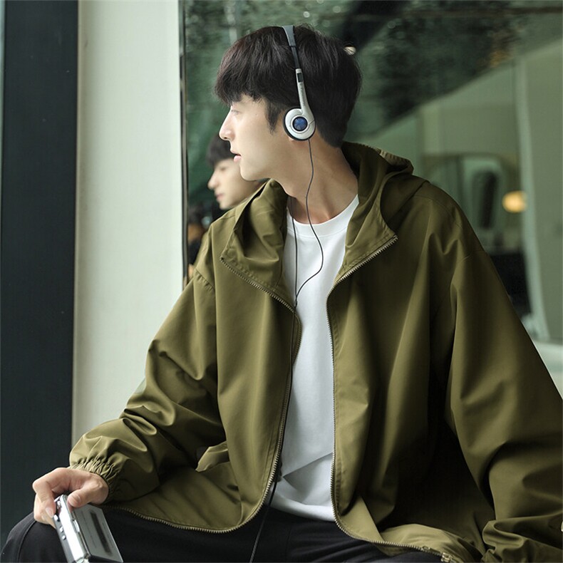 连帽防水冲锋衣Q2069-TP3558秋季户外情侣夹克港风外套男,男装夹克,电商A102