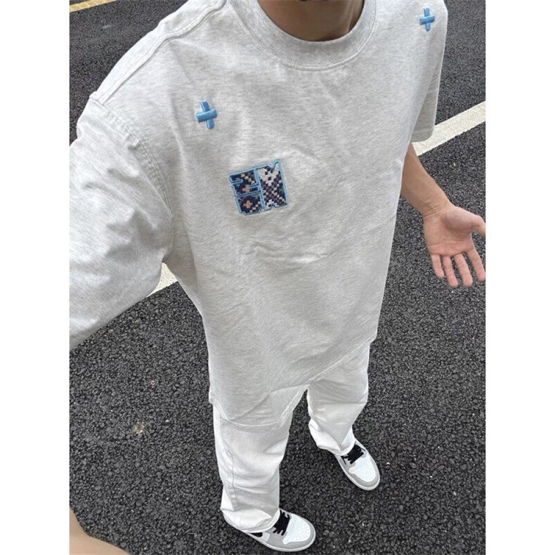 原版刺绣纯棉短袖ZX0308-P30,男装T恤,星座313A(原308A-2)