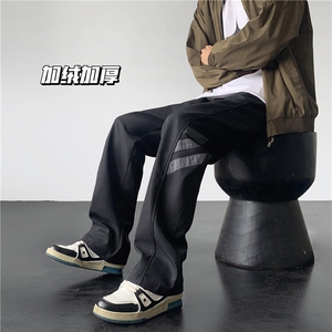 冬装加绒加厚 登山冲锋裤男休闲裤加绒M-5XL P55 常规P50 控78图片