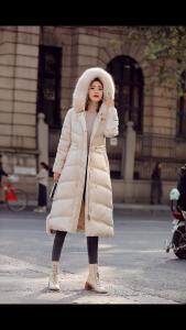 2021冬季新款，修身显瘦加厚长款羽绒棉，女装，婉伦