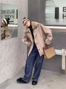 狐狸大毛领 派克服大王图片