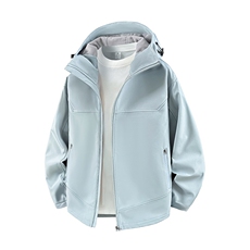 新款男女高品质户外登山服青少年学生冲锋衣夹克外套HS6611-P80，男装夹克，星座1206（原A206）