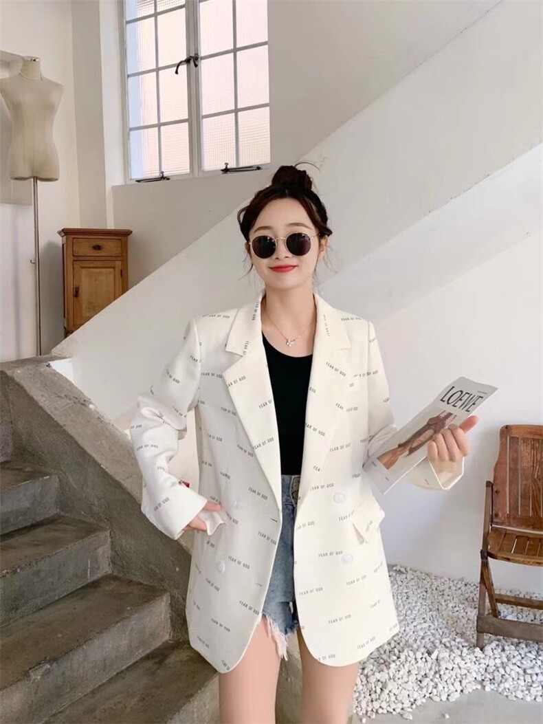 字母西装，女装西装，吉之红