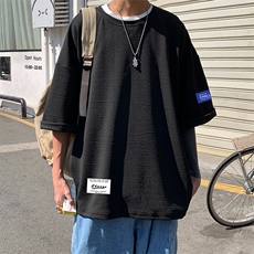 Q11062-P30春夏季七分袖t恤男大码五分袖男短袖中袖，男装T恤，电商A040