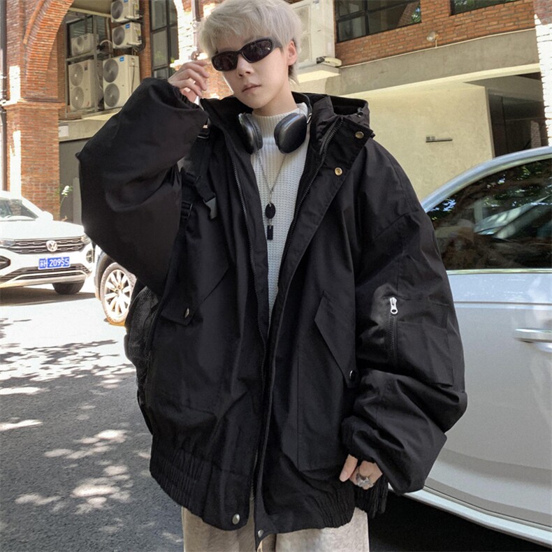 棉服男2025新款宽松休闲加厚保暖棉衣外套M9066P120控158起，男装棉衣，电商A157