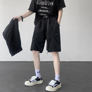 夏季可拆卸机能冲锋休闲裤男高街潮牌裤两穿冰丝工装裤K0081-P45图片