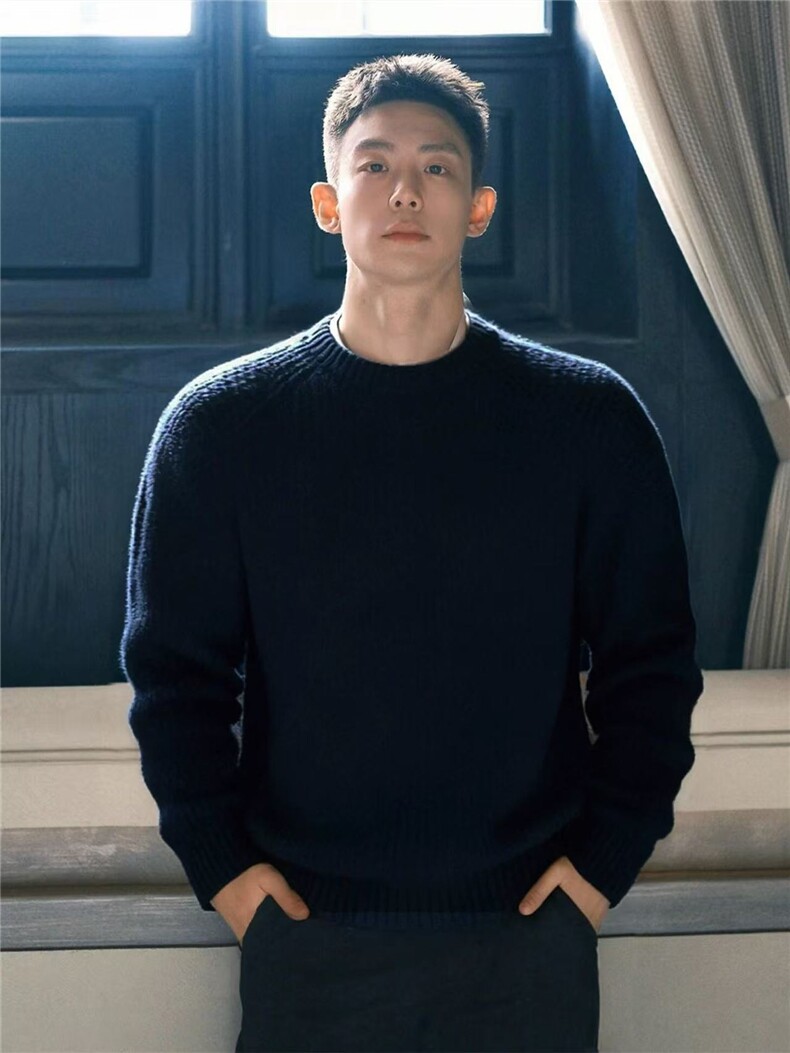 毛衣男复古混纺简约针织衫打底基础休闲长袖T恤秋冬季XM19P60,男装T恤,电商D256