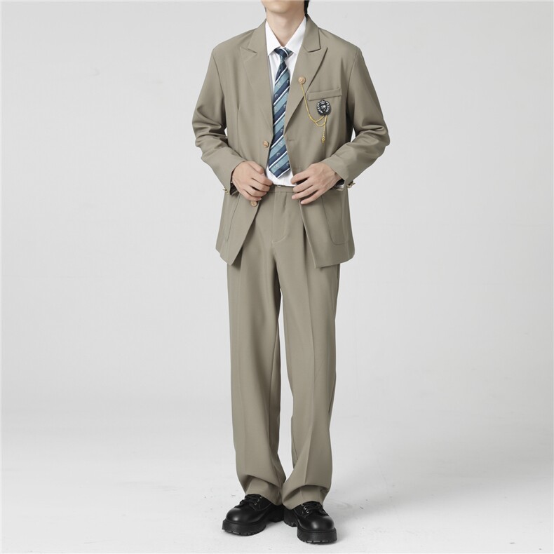 学院风dk制服红西服外套休闲痞帅毕业拍照校供高级西装班服,男装西服,星座410-6（原星座1304-1）