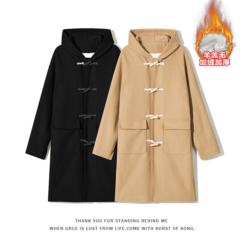 2023冬季新款面料：聚酯纤维J557-P125，男装毛呢大衣，电商A082