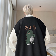 摇粒绒棒球服男大码开衫卫衣男夹克BF86037-P65，男装夹克，电商A040