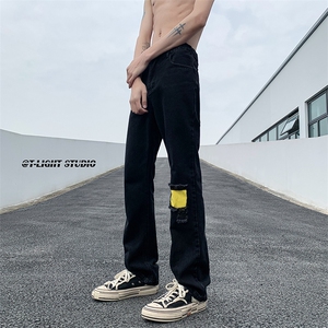 B221 美式ins高街暗黑小众修身小脚破洞牛仔裤 LK23012-P60 控78图片