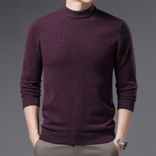 休闲商务纯色毛线衣中年男厚纯毛衣爸爸装保暖线衣XXXX6815-P150,男装针织衫/毛衣,电商B212（原钱塘6029）