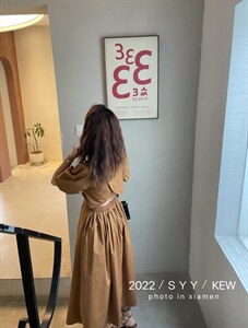 夏季露背连衣裙,女装连衣裙,6·9衣社