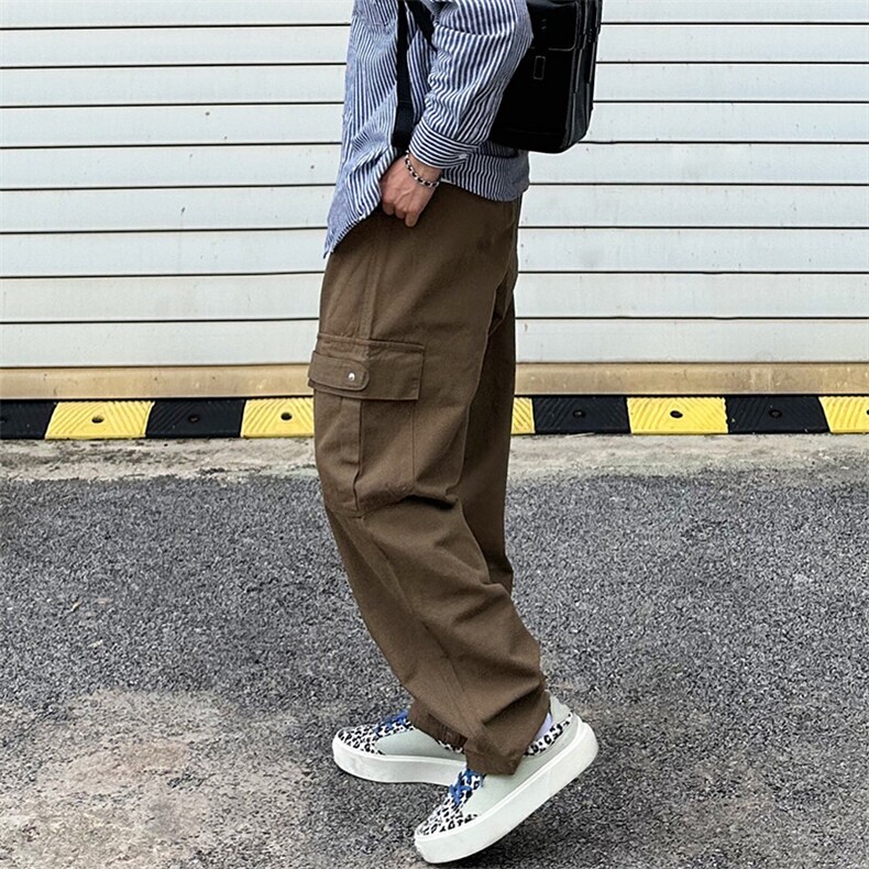 W9608-P40网图现货美式高街纯棉休闲裤潮牌宽松直筒工装裤,男装工装外套,星座1608-2
