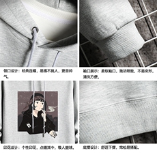 WY2122-P40加绒P45纯连帽卫衣男大码运动帽衫宽松薄外套，男装卫衣，电商A040A