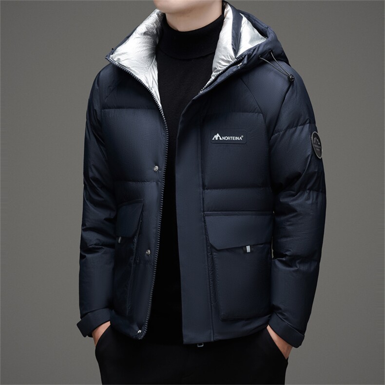 2025新款男士羽绒服中青年冬季短款加厚保暖防寒羽绒服外套男装,男装羽绒服,钱塘6003（原4033）