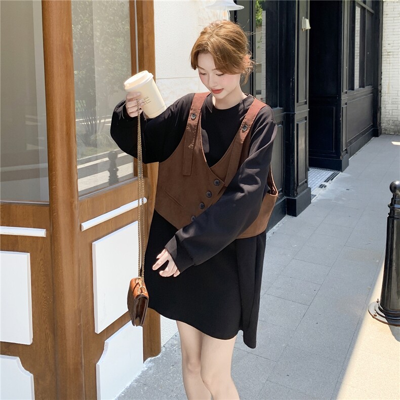 2025秋装新款通勤时尚两件套马甲套装女2C325-518P155K228,女装套装/套裙,2C325
