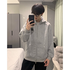 抖音得物高品质350克秋冬双头双拉链卫衣开衫外套AW7405，女装短外套，电商A443