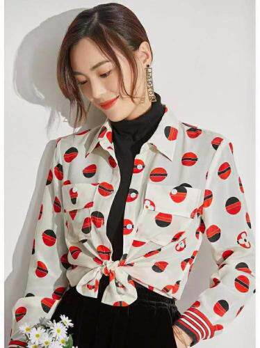 现货衬衣打底，女装，研尚